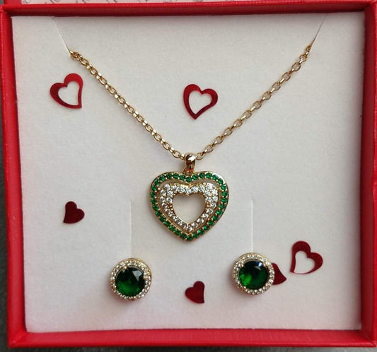 Conjunto Corazon Esmeralda