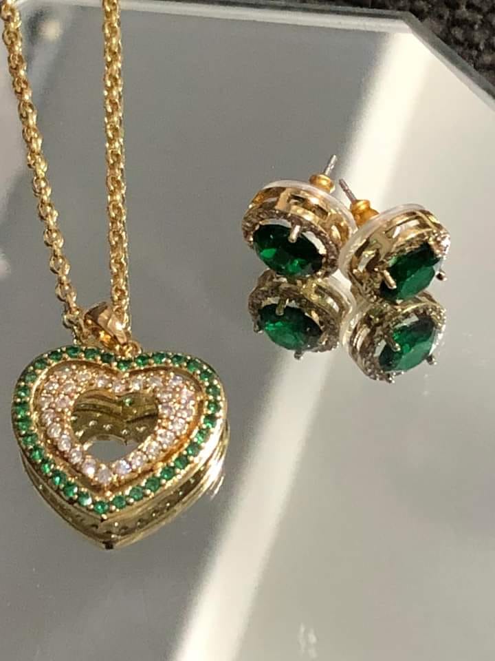 Conjunto Corazon Esmeralda