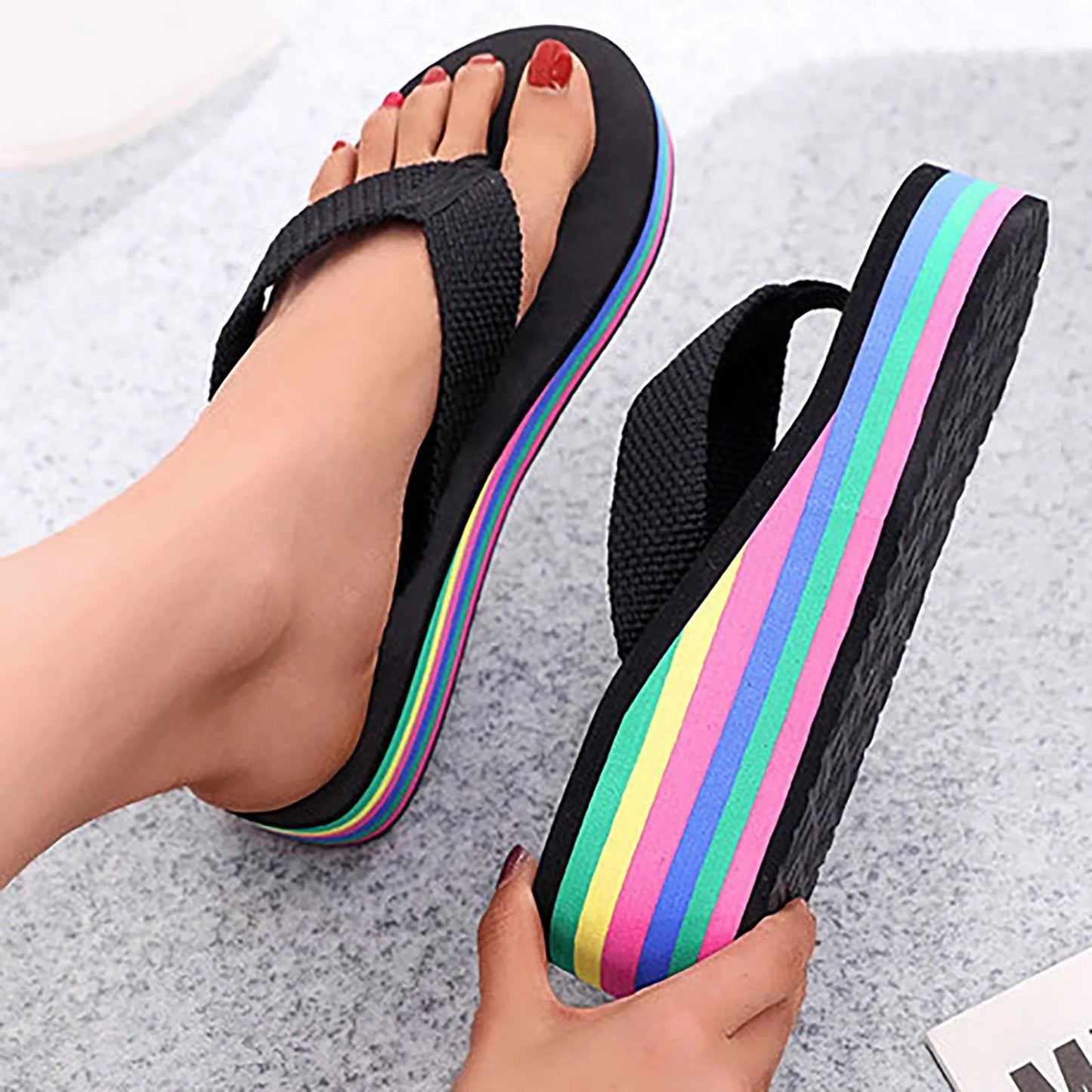 Chanclas de Baño Arco Iris