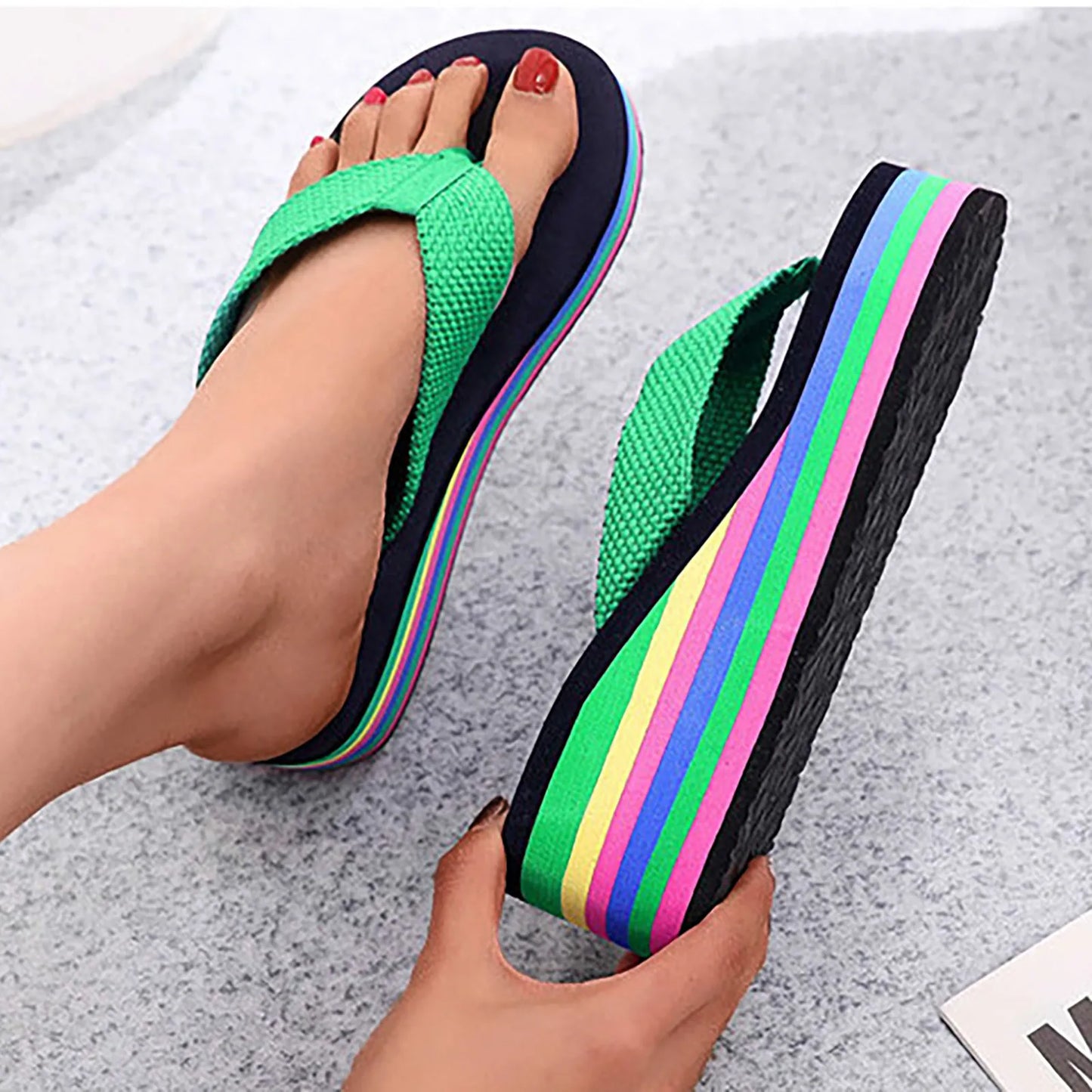 Chanclas de Baño Arco Iris