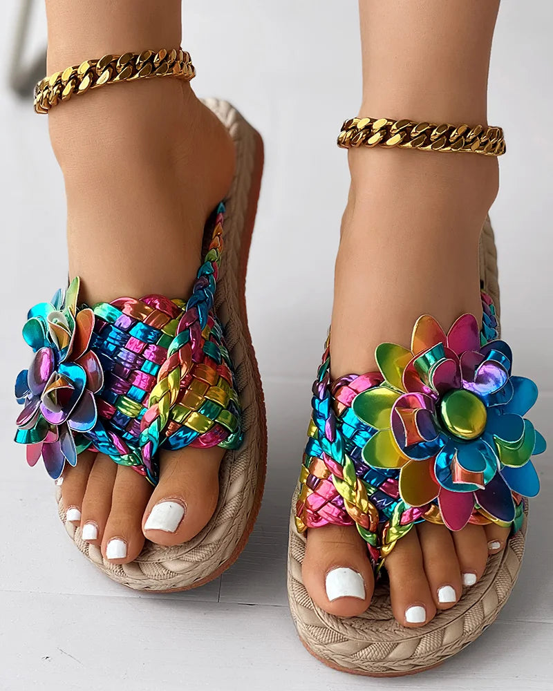 Chanclas Flores Tornasol