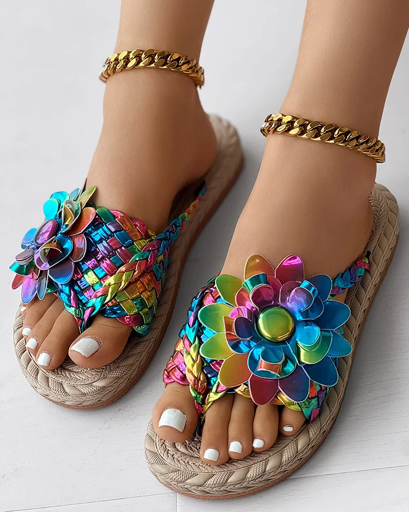 Chanclas Flores Tornasol