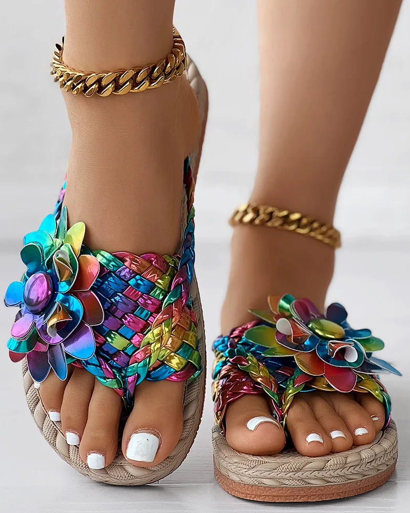 Chanclas Flores Tornasol