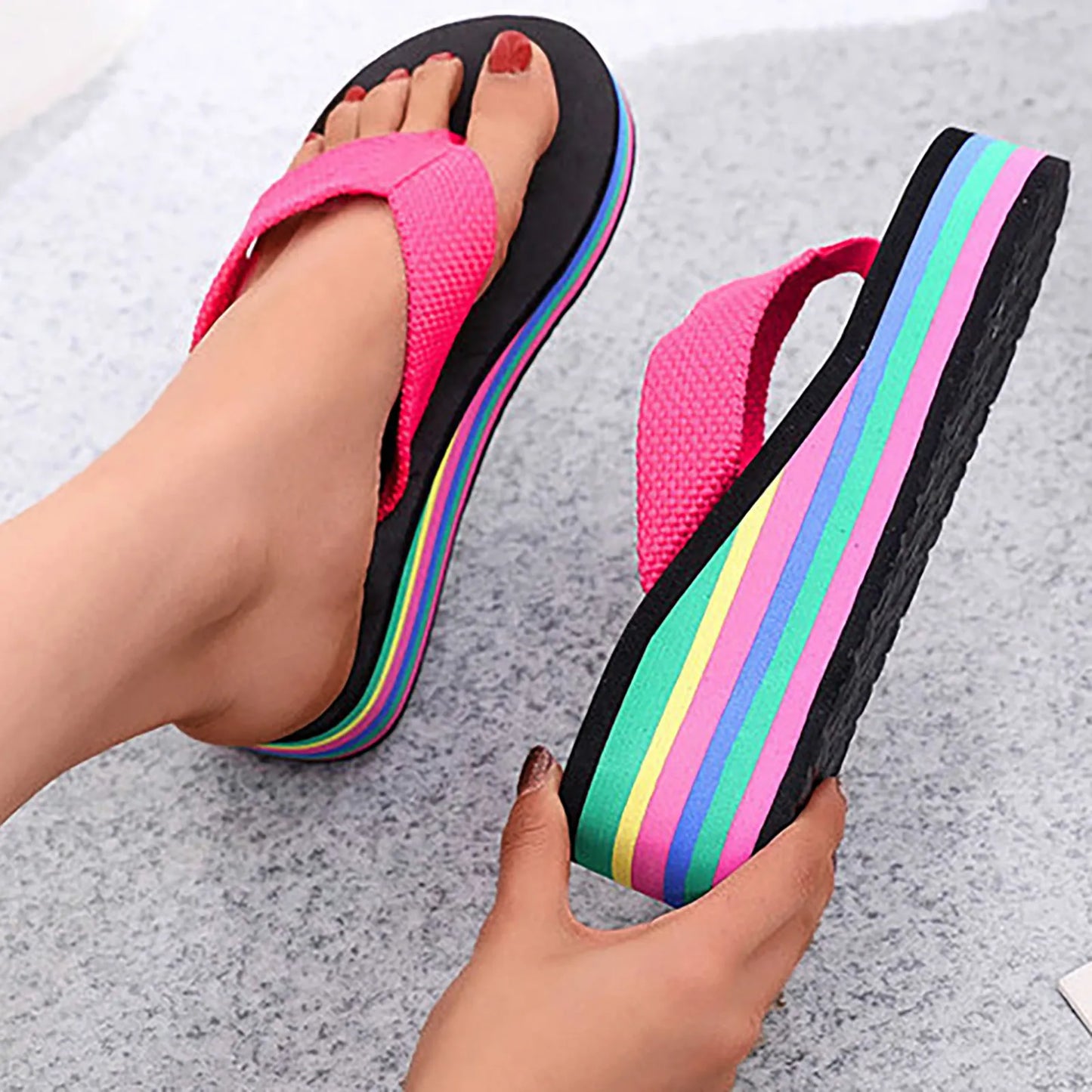 Chanclas de Baño Arco Iris