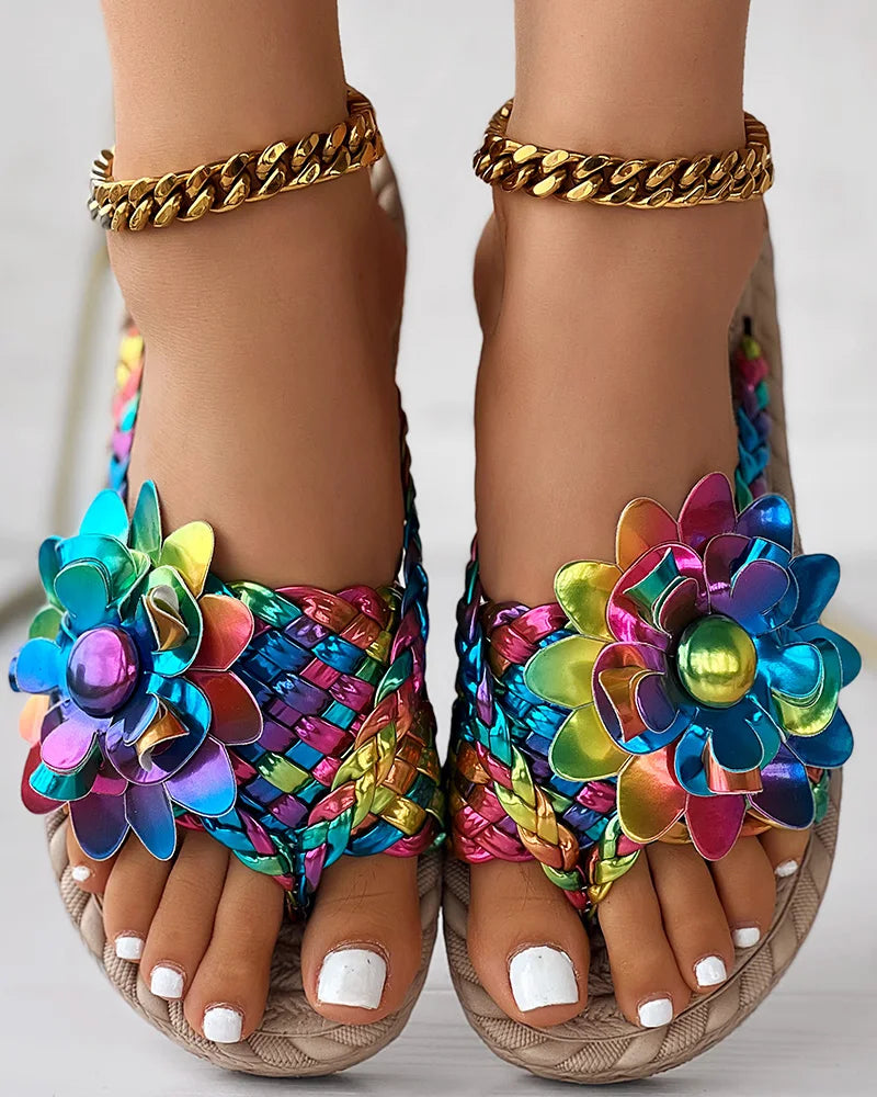 Chanclas Flores Tornasol